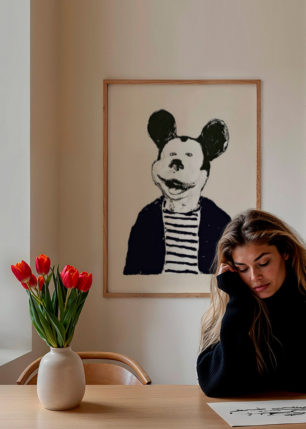 Illustration souris distinguée