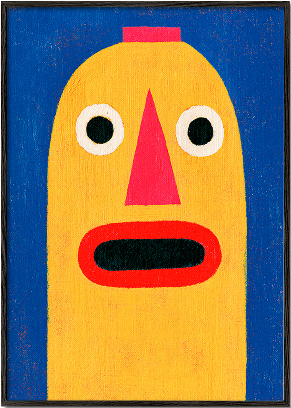 Illustration masque jaune