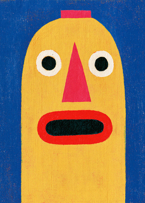 Illustration masque jaune