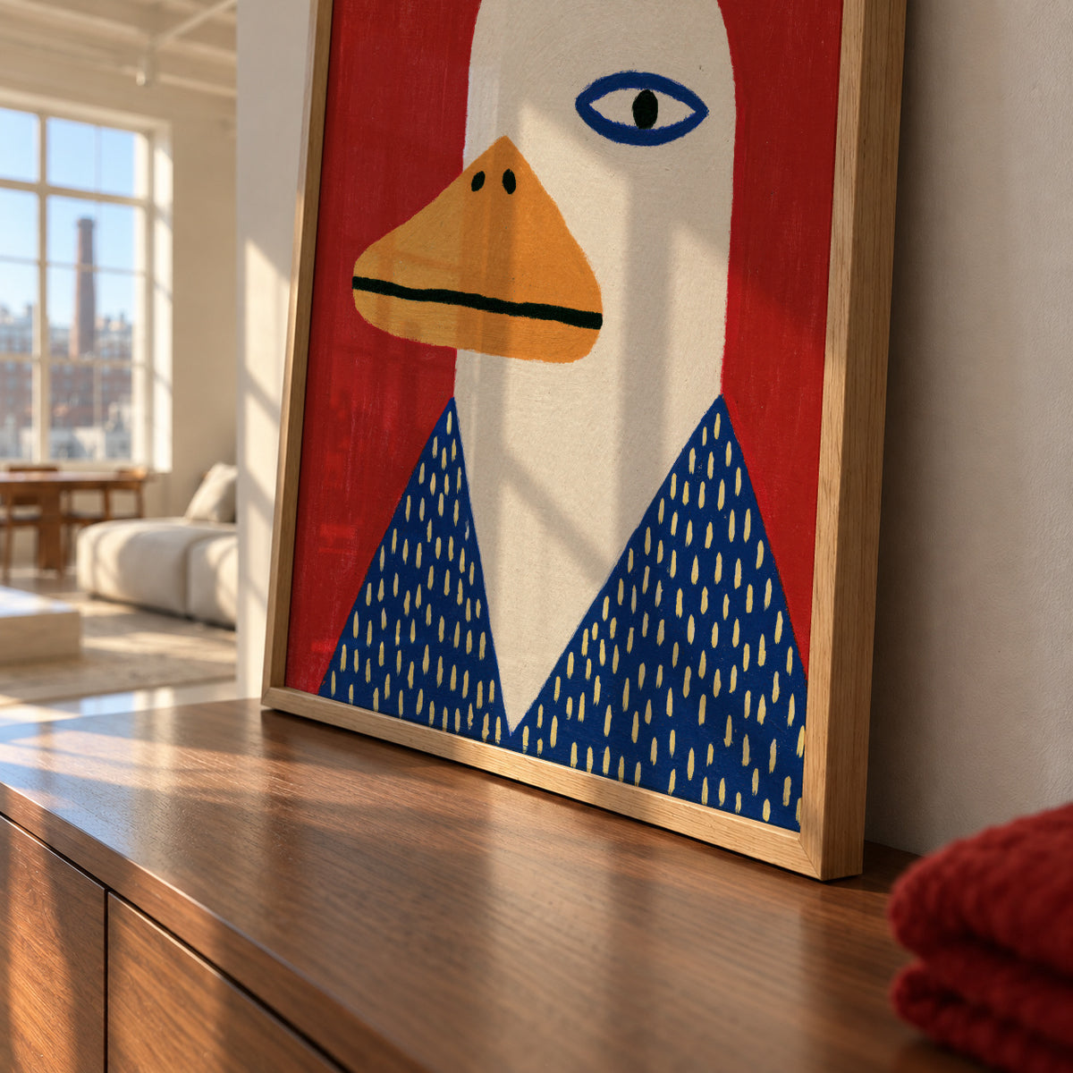 Duck Portrait - Framed poster detail