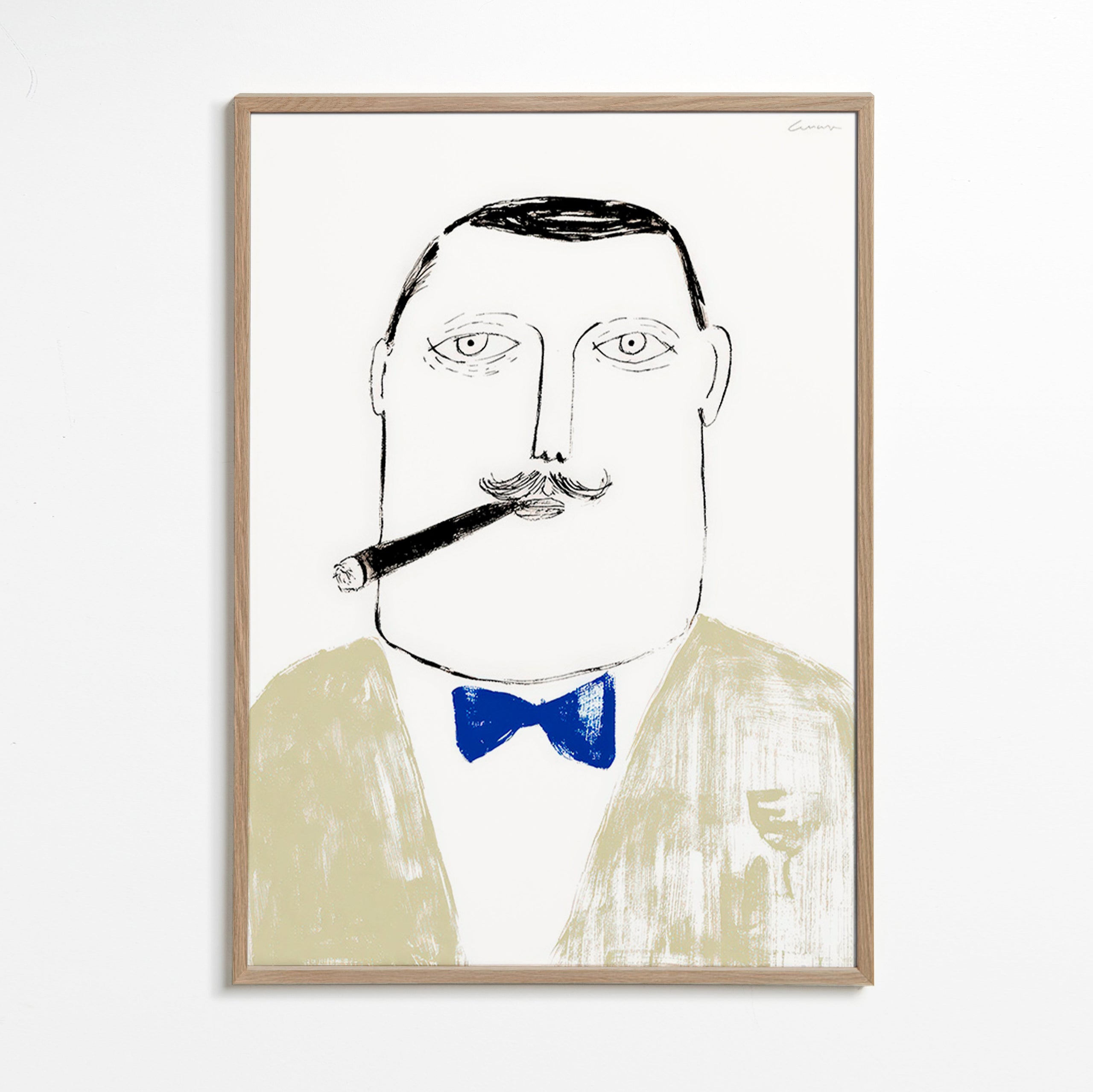 Illustration de gentleman au cigare