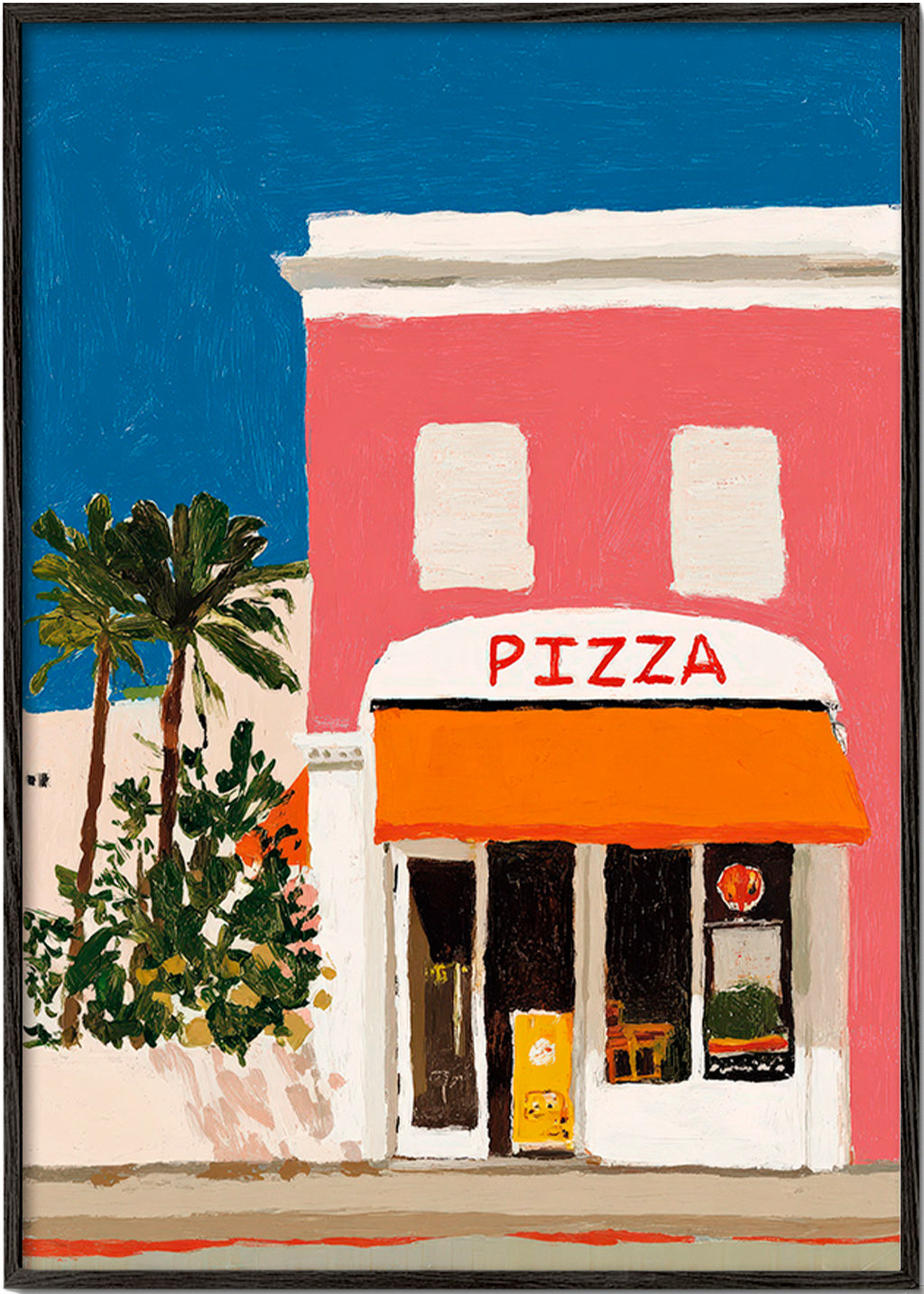 Art de cuisine façade de pizzeria
