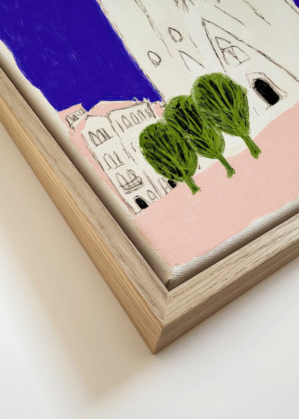 Tableau de voyage Sagrada Familia nocturne illustration