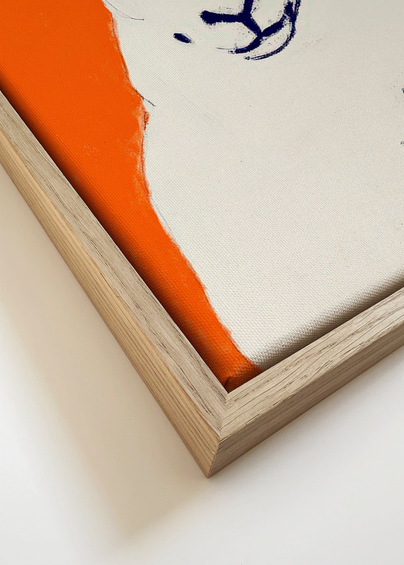 Œuvre mouton blanc minimaliste