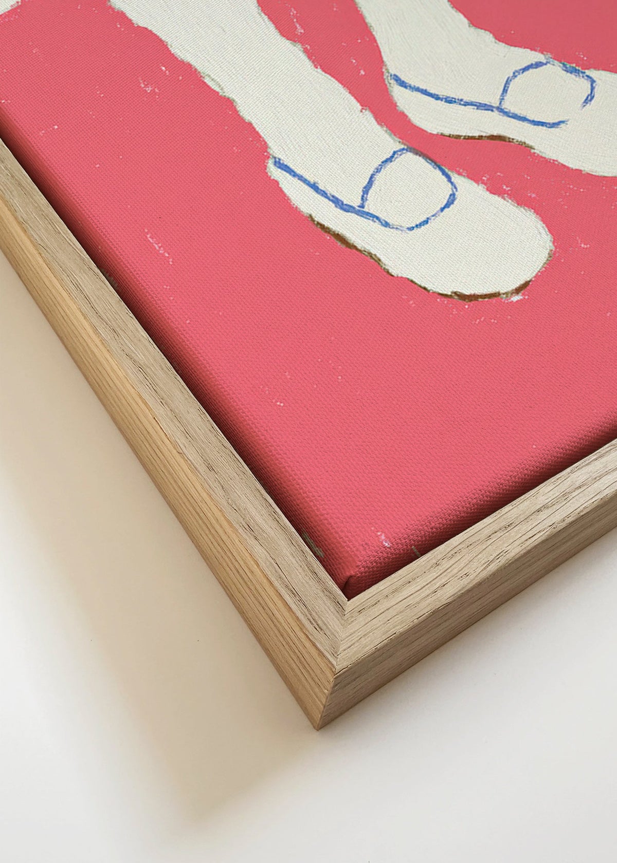 Illustration de jambes aux chaussures roses