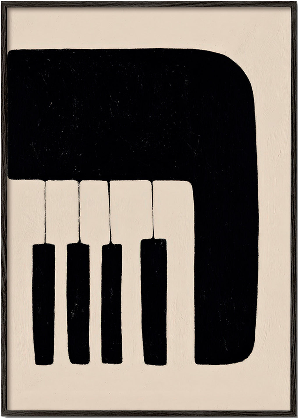 Tableau minimaliste de touches de piano