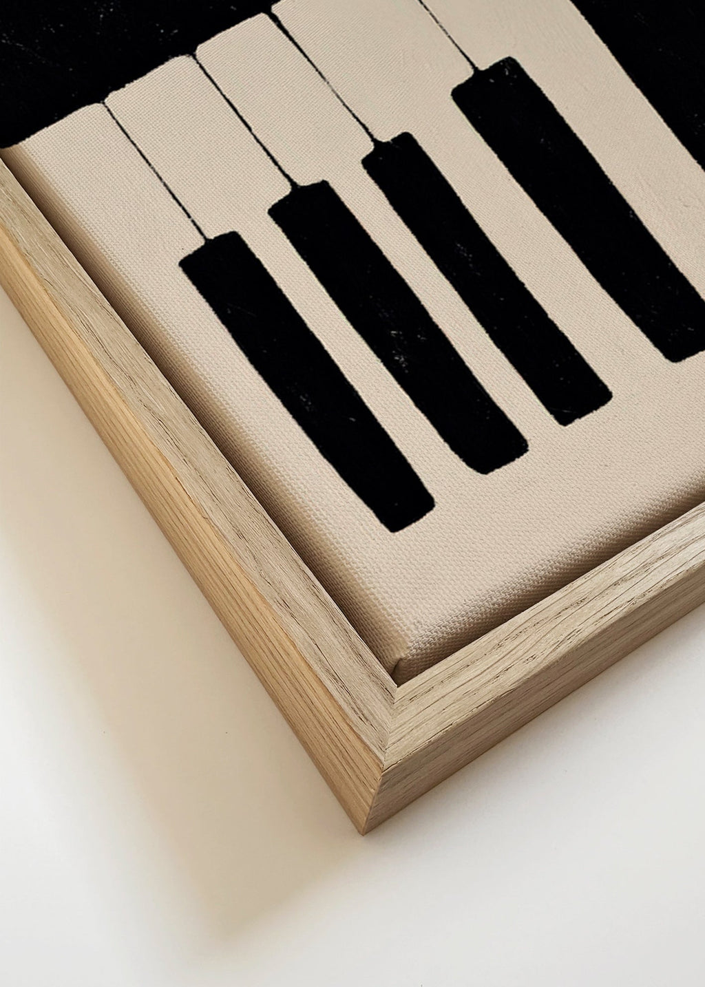 Tableau minimaliste de touches de piano