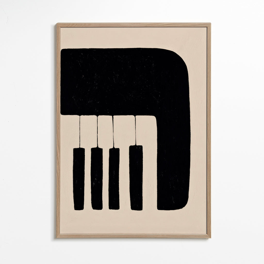 Tableau minimaliste de touches de piano