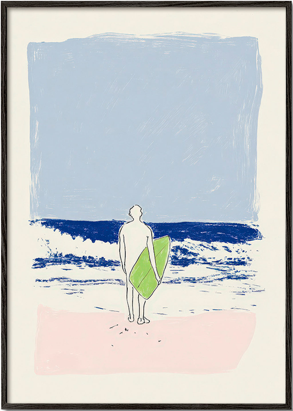 Illustration surf minimal