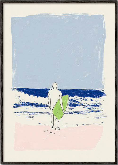 Illustration surf minimal