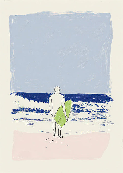 Illustration surf minimal