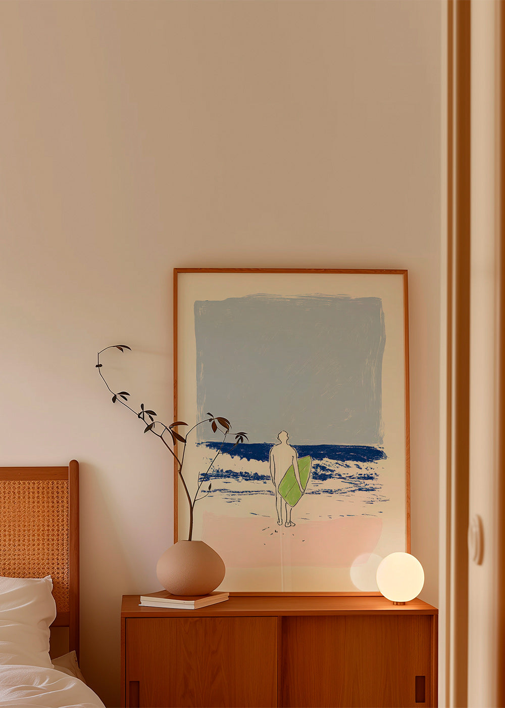 Illustration surf minimal
