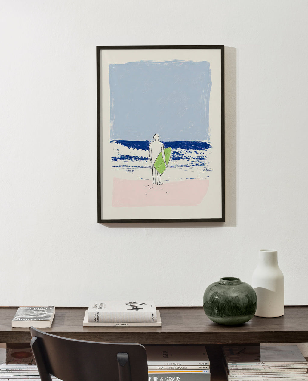 Illustration surf minimal