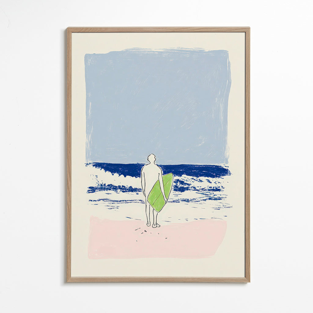 Illustration surf minimal