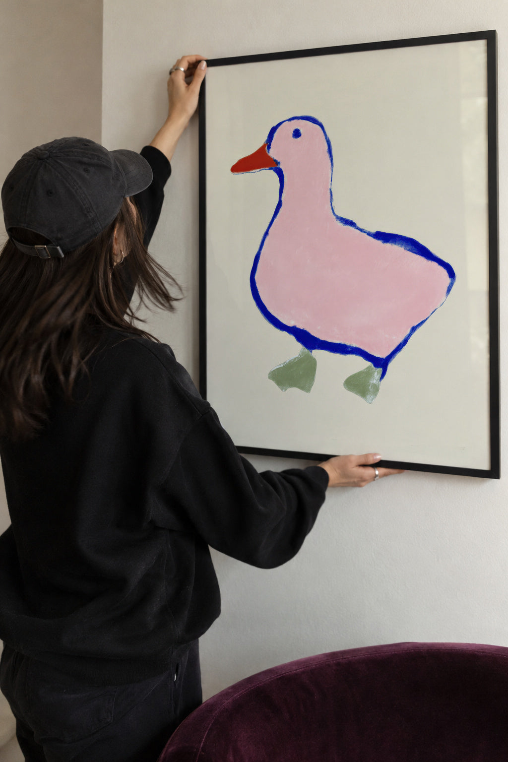 Soft Duckling - Framed poster detail