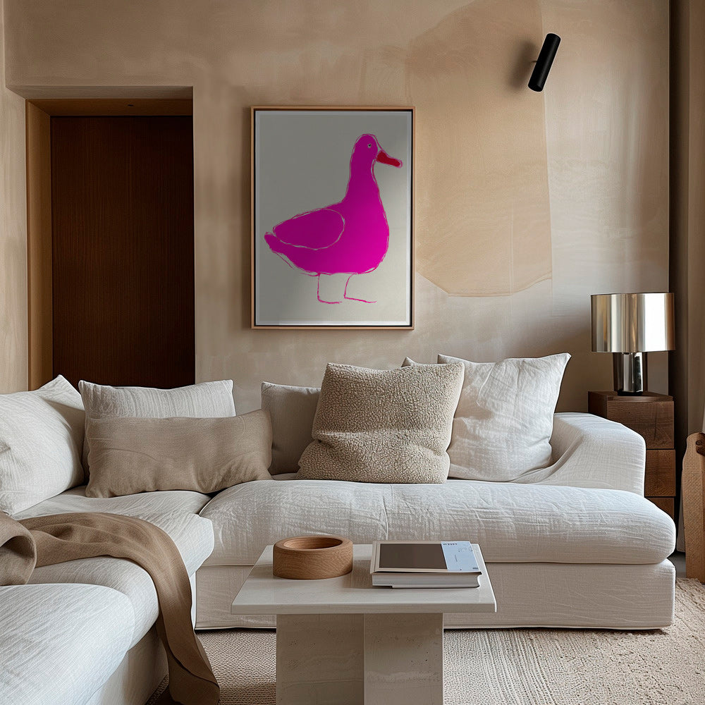 Canard rose illustration