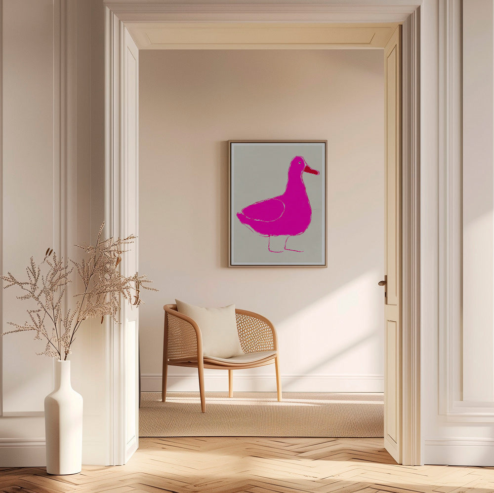 Canard rose illustration