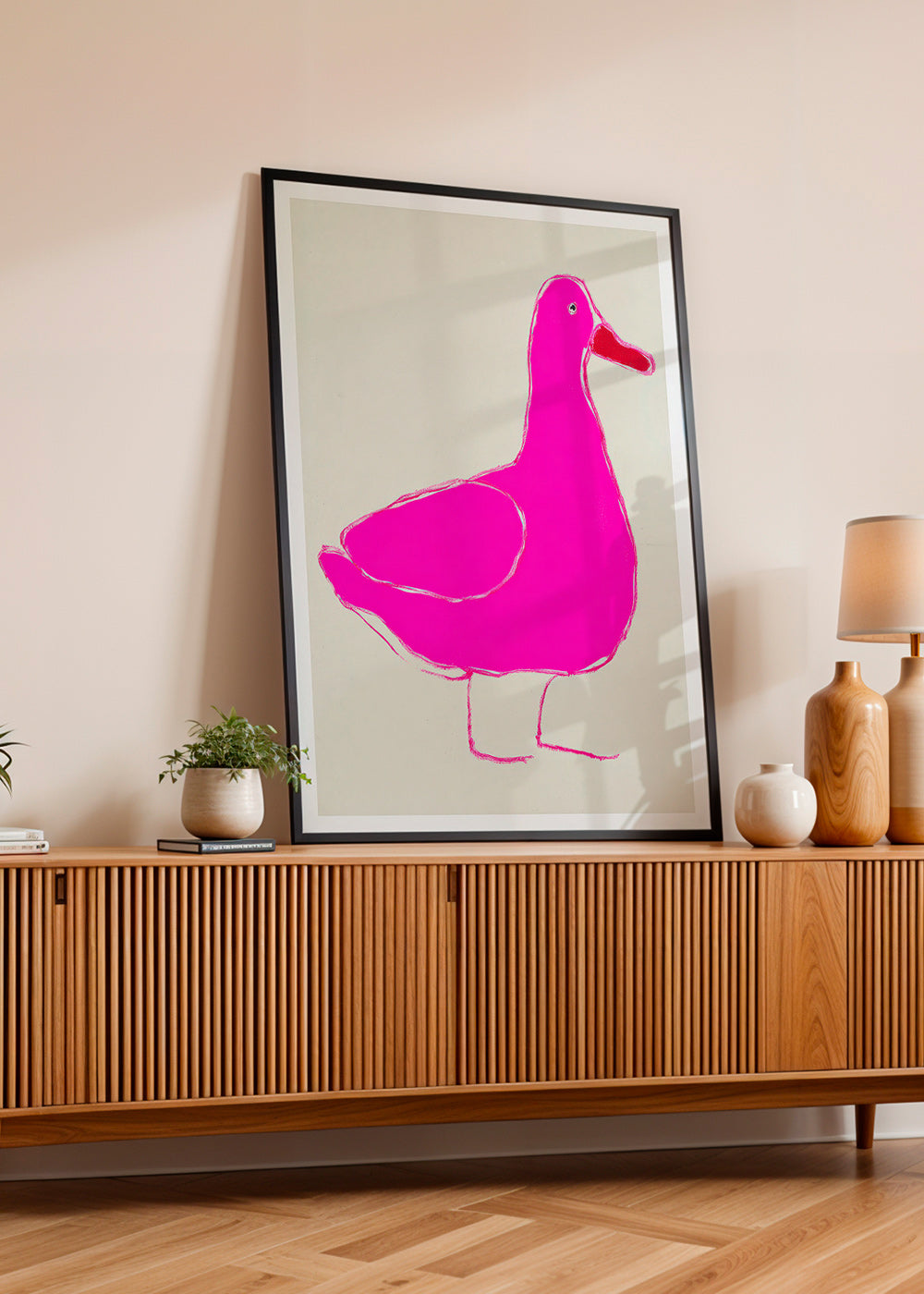 Canard rose illustration