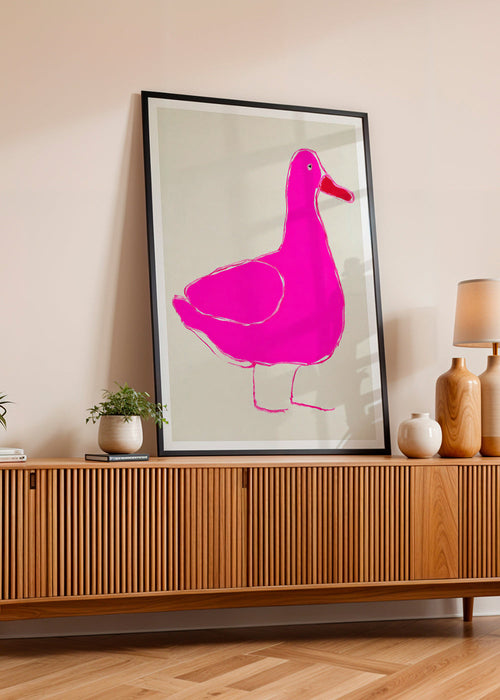 Canard rose illustration