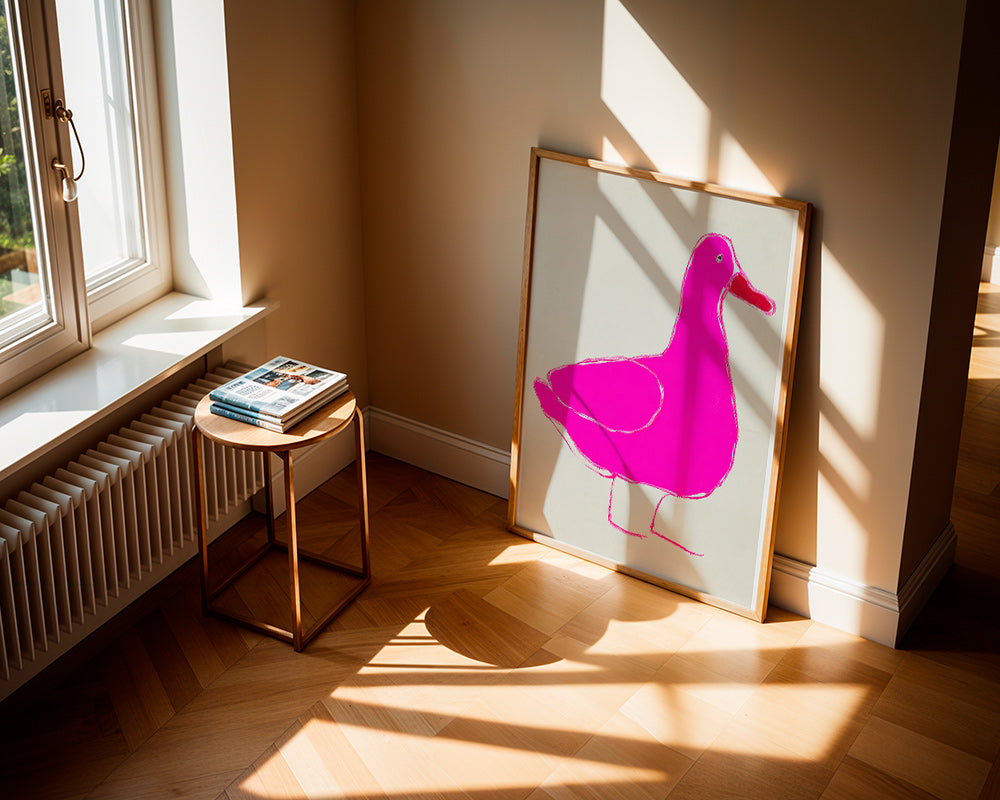 Canard rose illustration