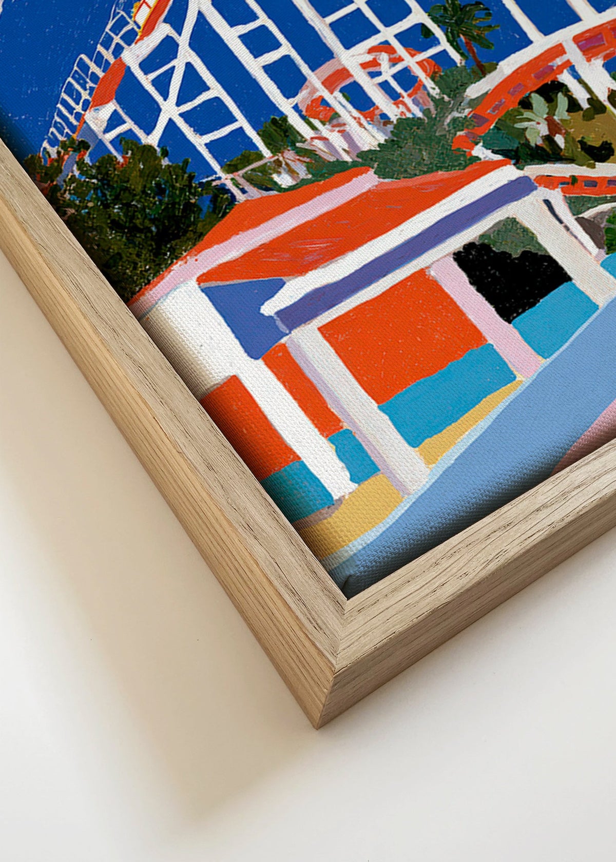 Illustration de parc d'attractions colorée