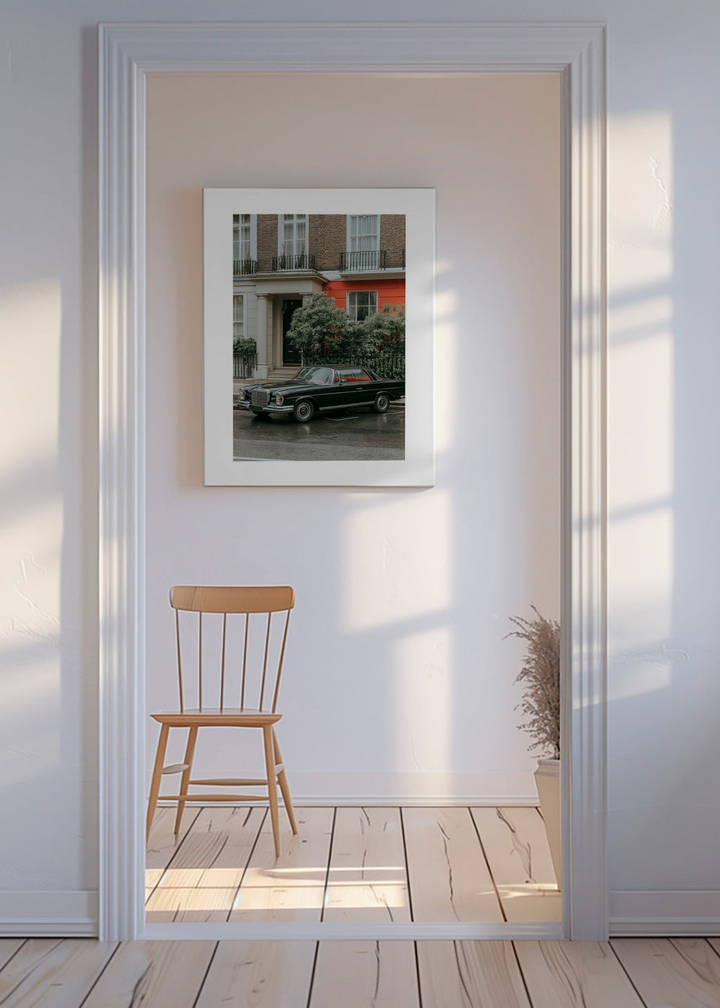 Photographie de rue d'une voiture classique