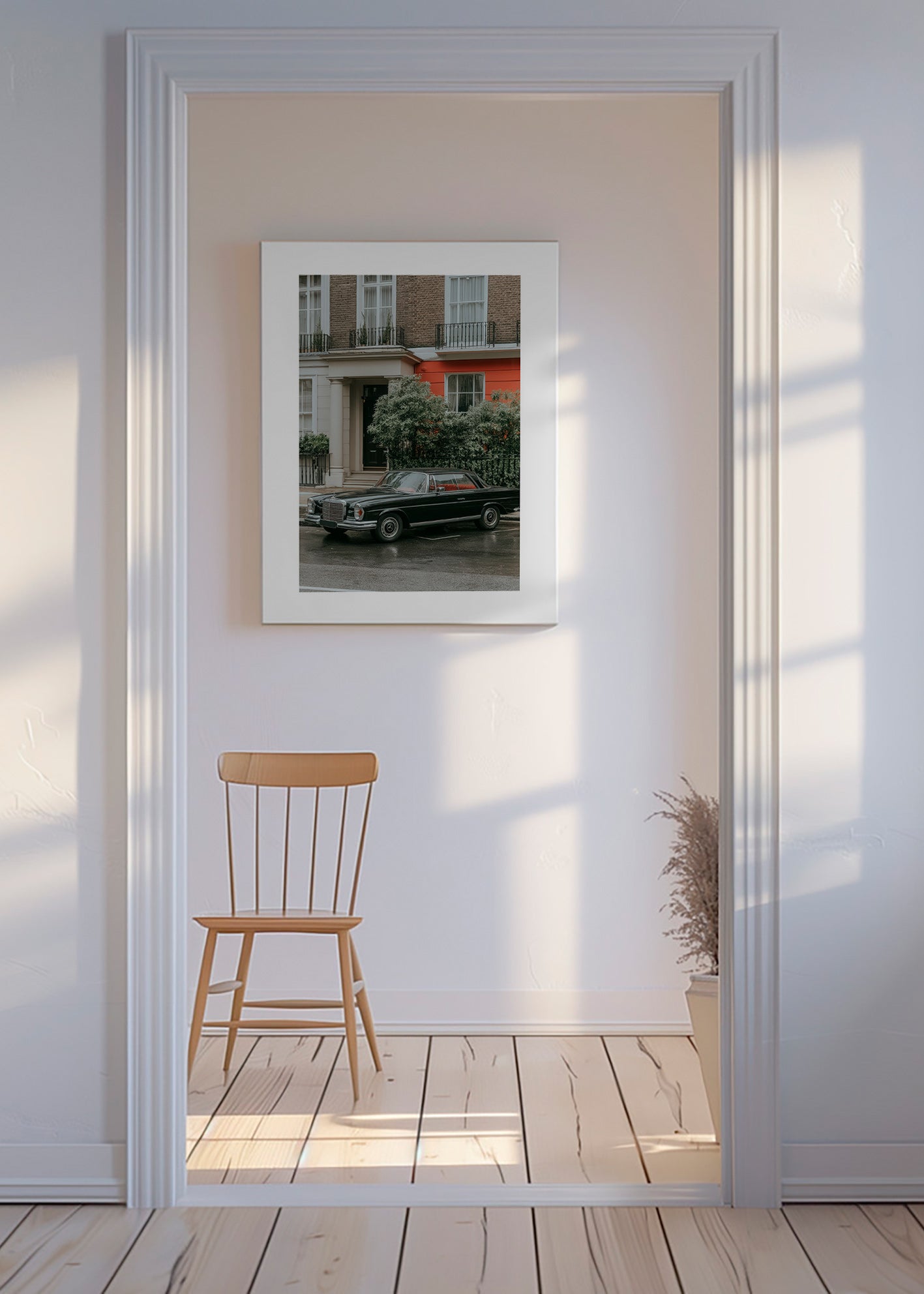 Photographie de rue d'une voiture classique