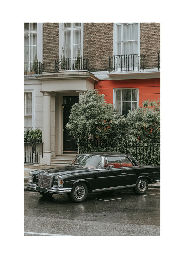 Photographie de rue d'une voiture classique
