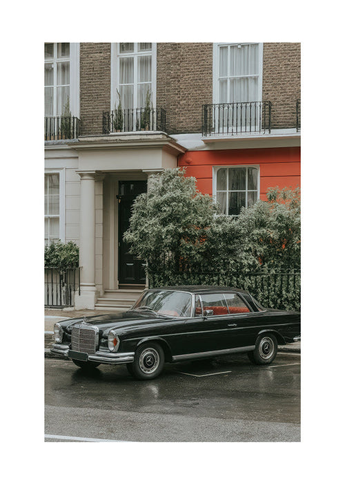 Photographie de rue d'une voiture classique