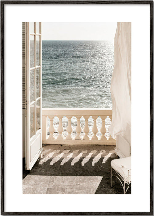 Art de paysage : balcon et vue sur mer