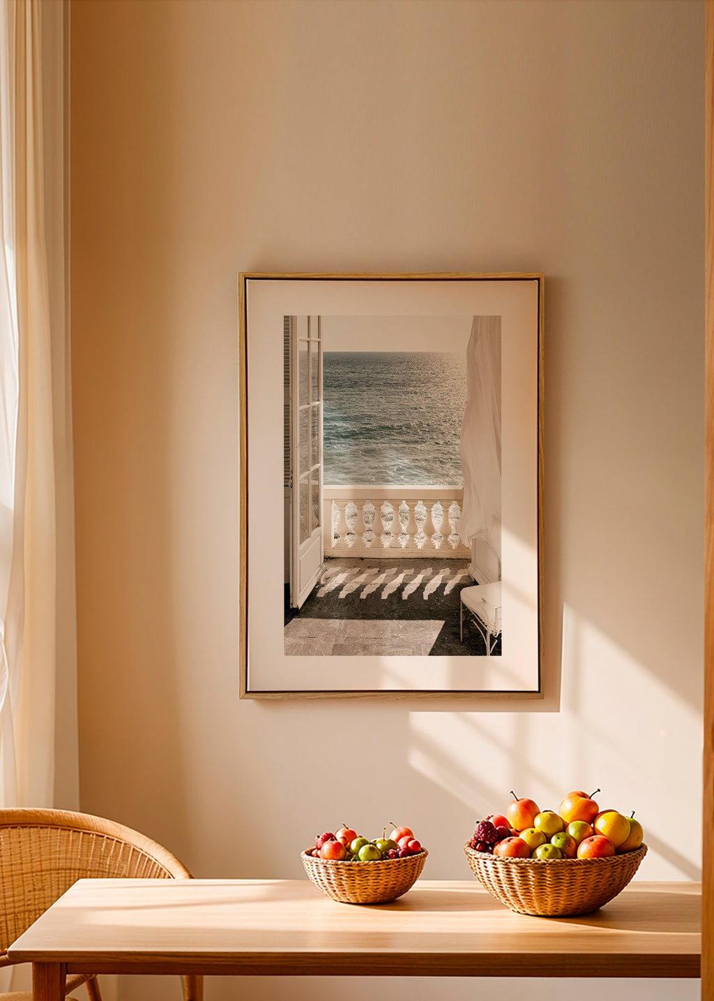 Art de paysage : balcon et vue sur mer