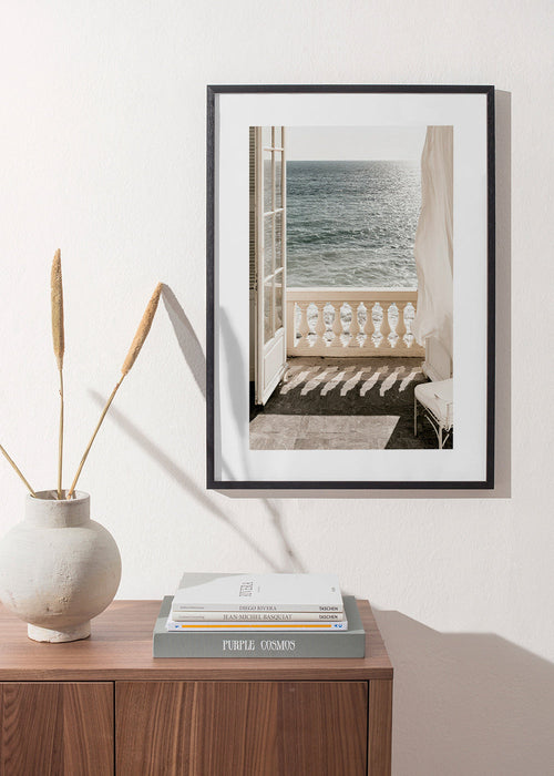 Art de paysage : balcon et vue sur mer