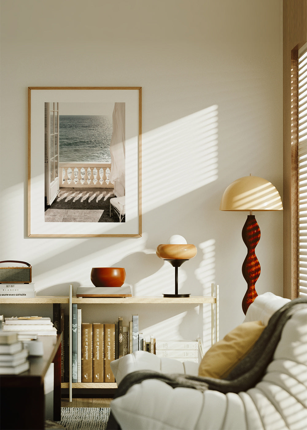 Art de paysage : balcon et vue sur mer
