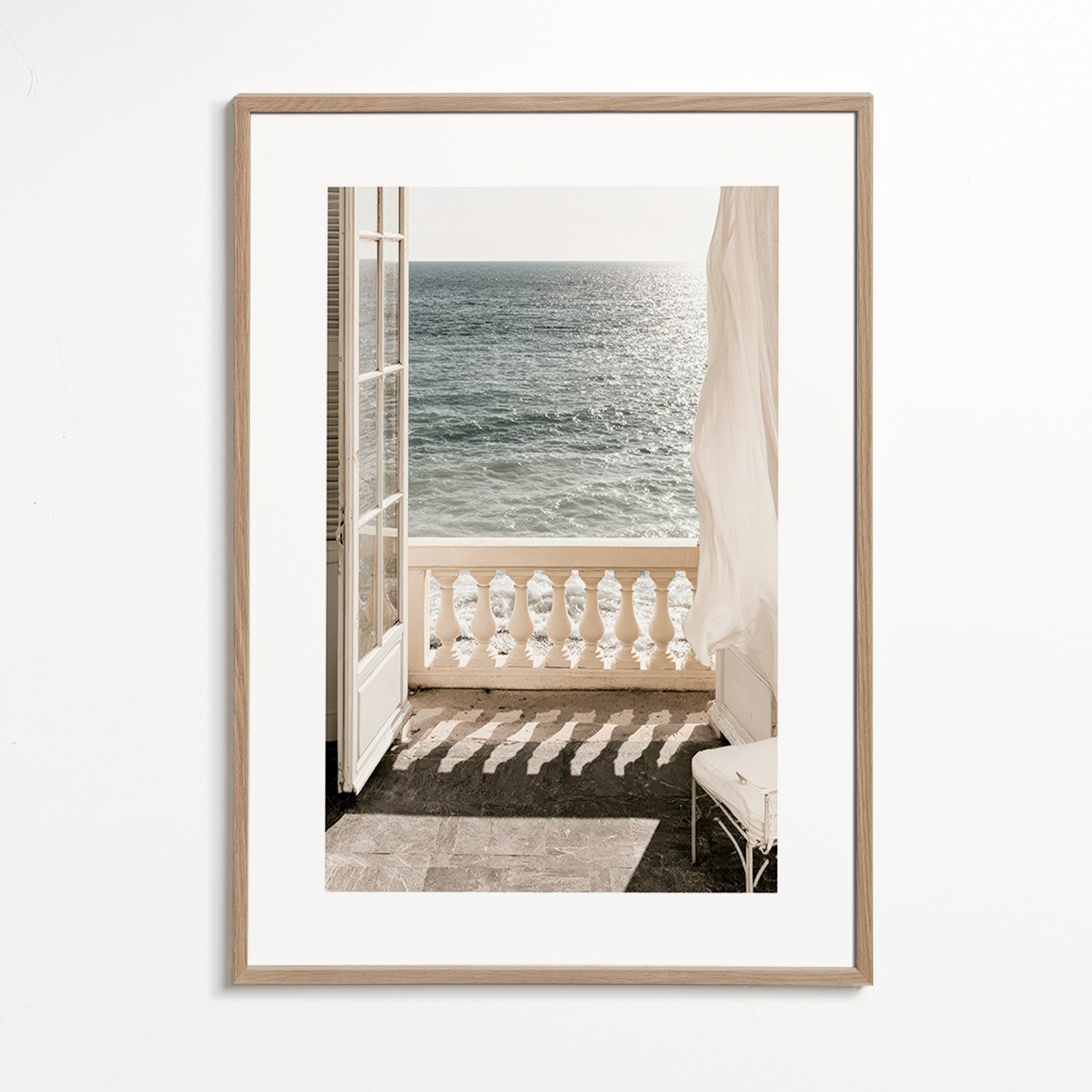 Art de paysage : balcon et vue sur mer