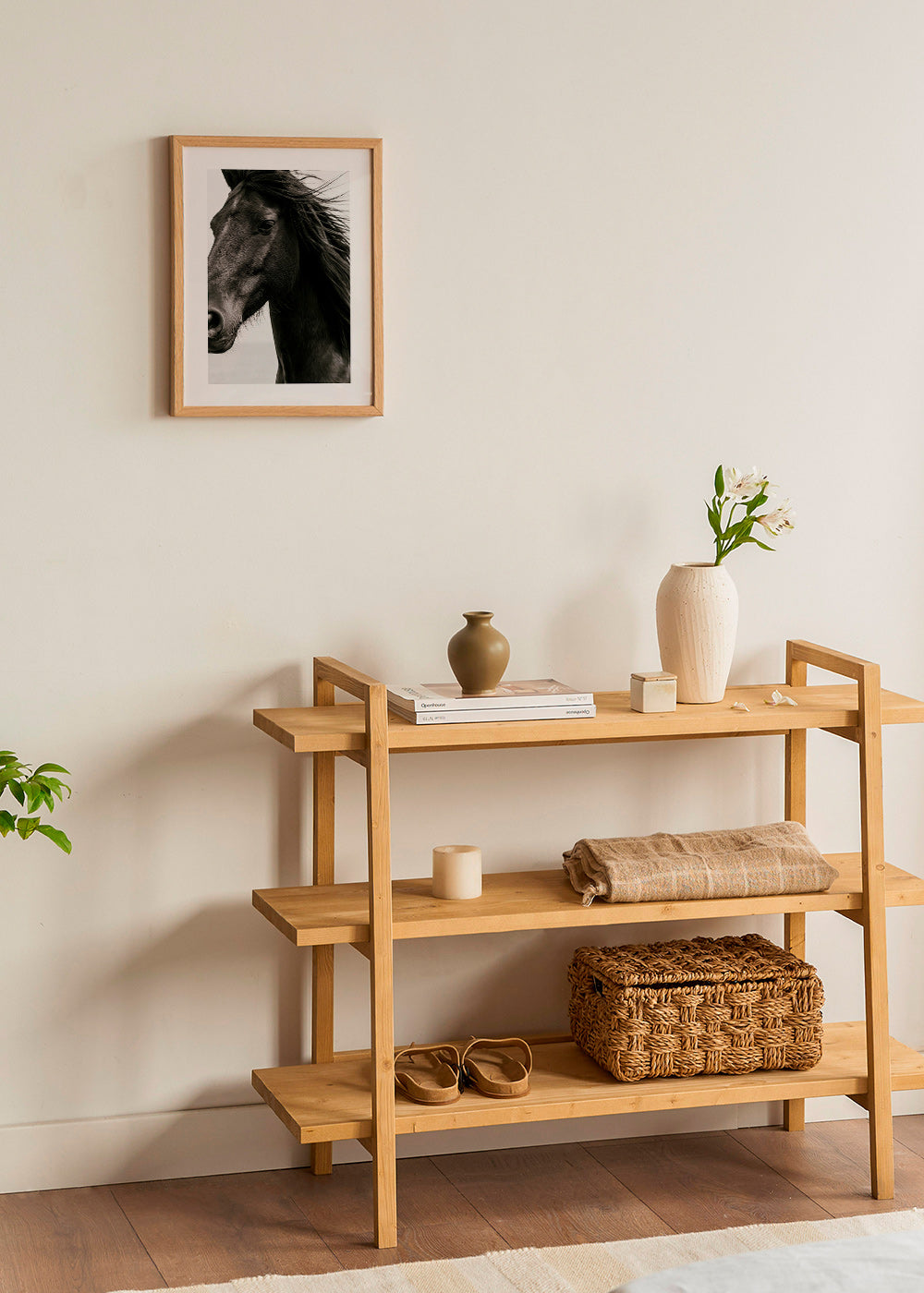 Portrait de cheval noir