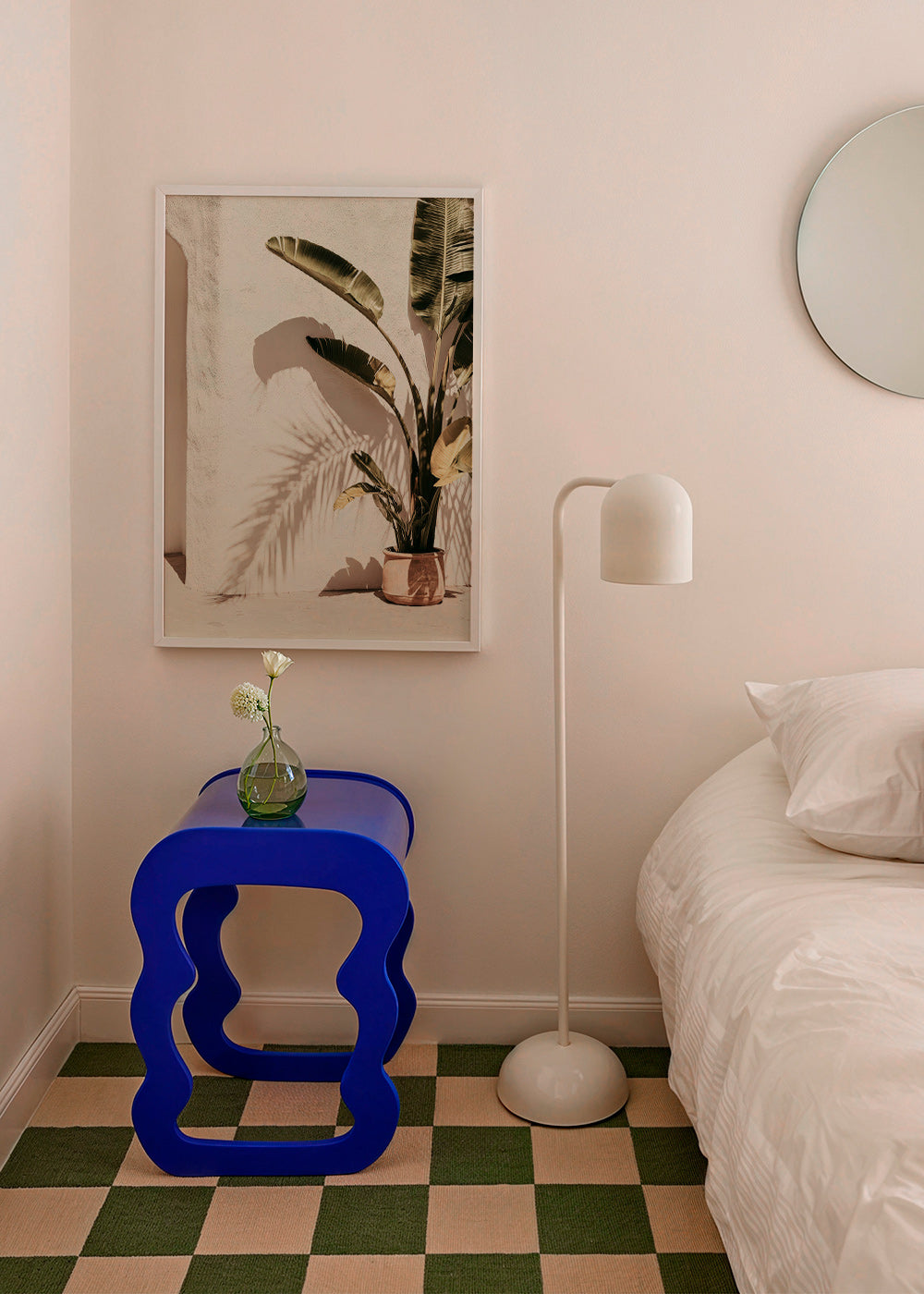 Impression botanique: palmier en pot