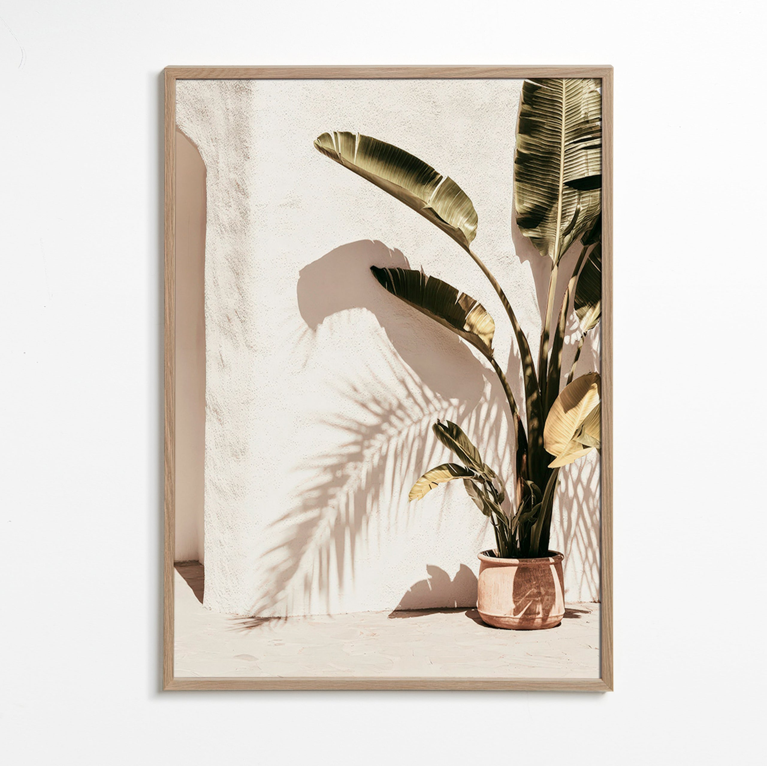 Impression botanique: palmier en pot