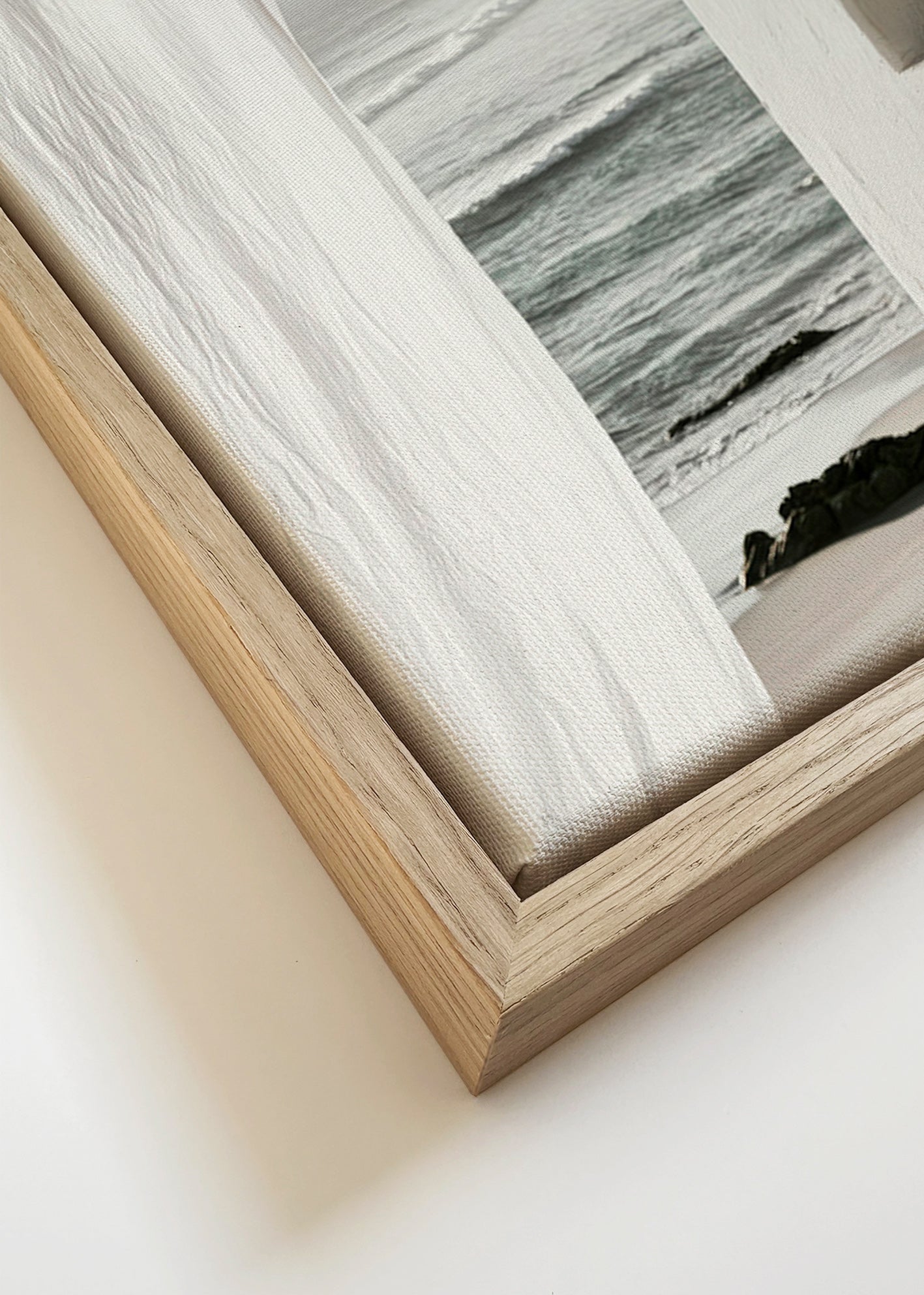 Tableau paysage: fenêtre sur la mer