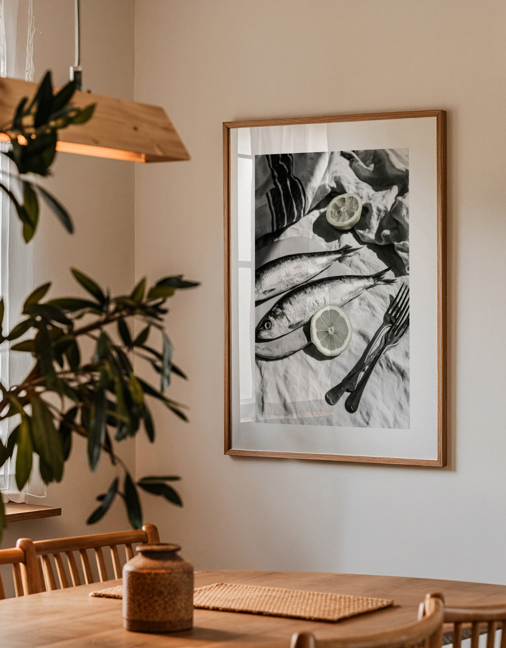 Citrus Lunch - Framed poster detail