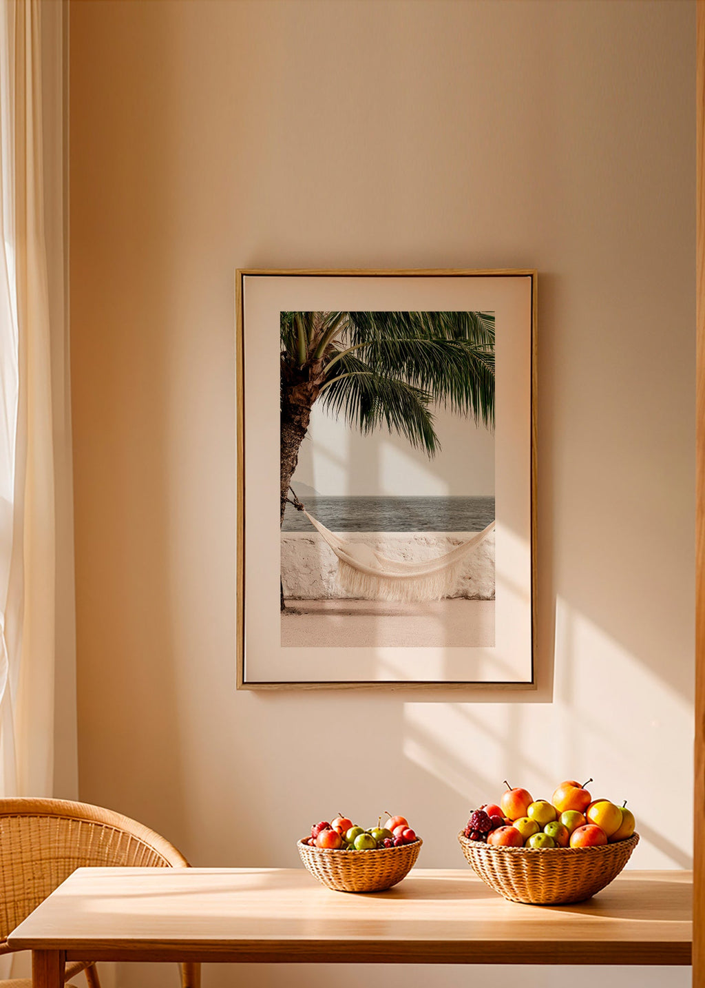 Art de paysage: hamac junto a una palmera
