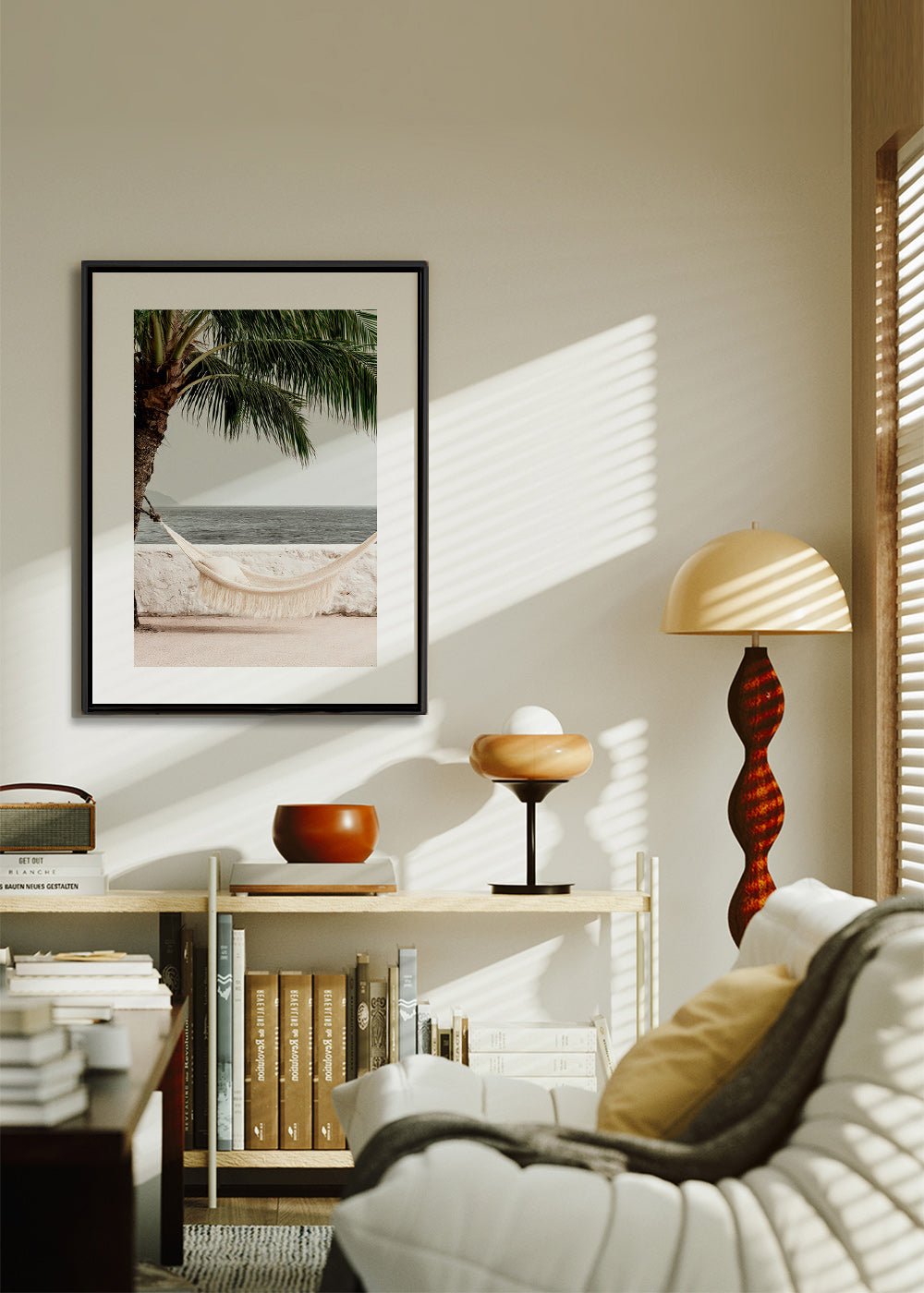 Art de paysage: hamac junto a una palmera
