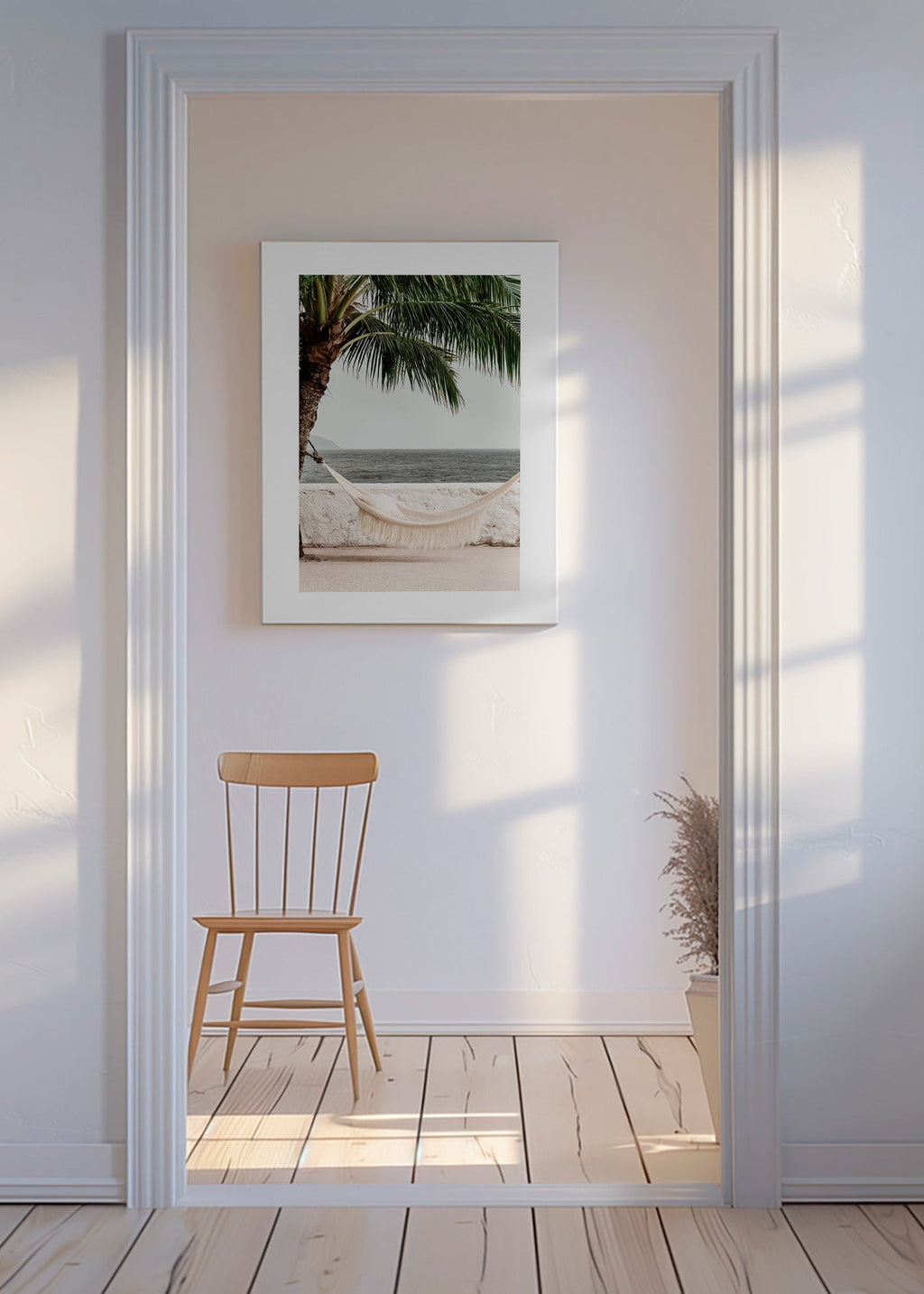 Art de paysage: hamac junto a una palmera