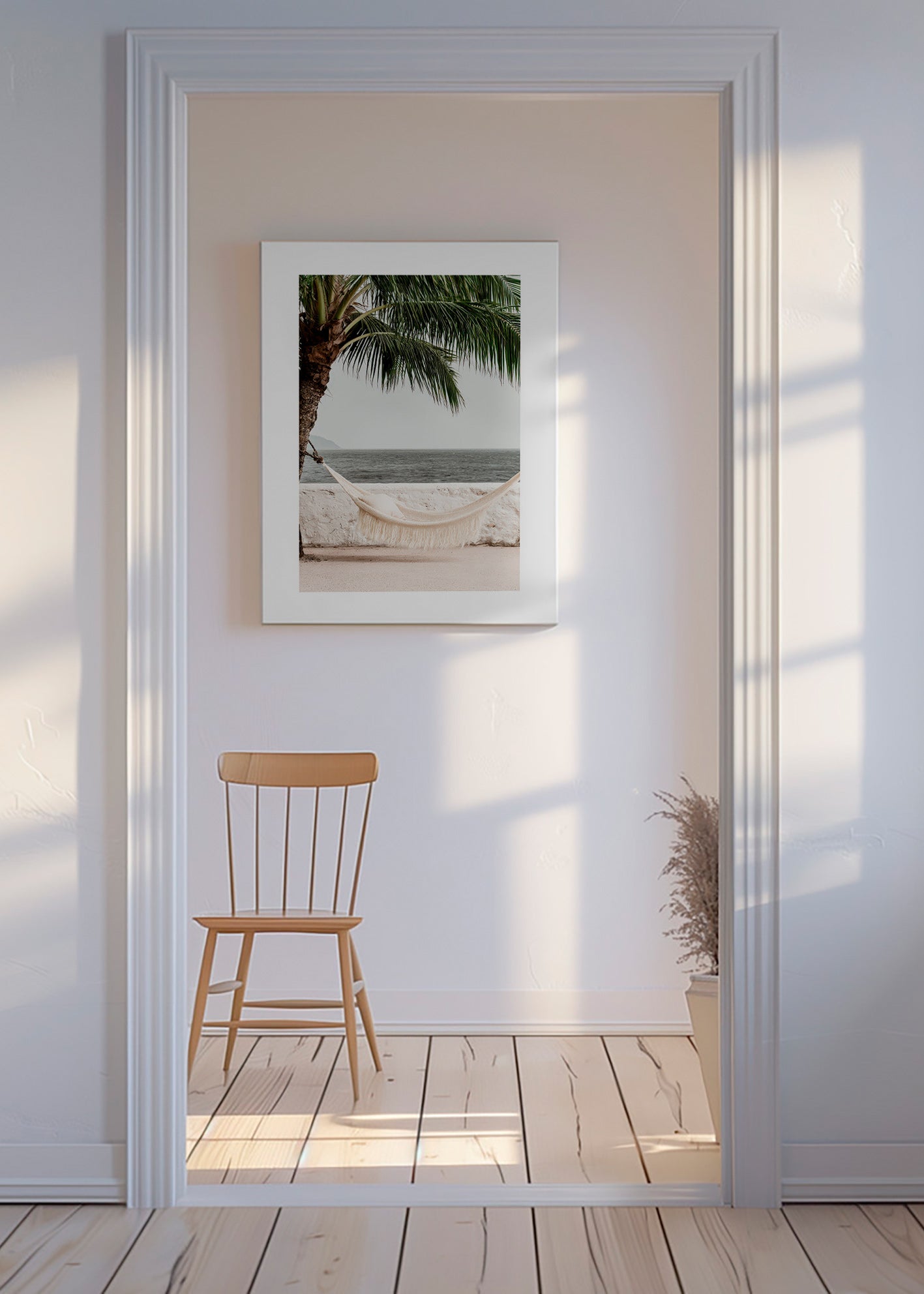 Art de paysage: hamac junto a una palmera
