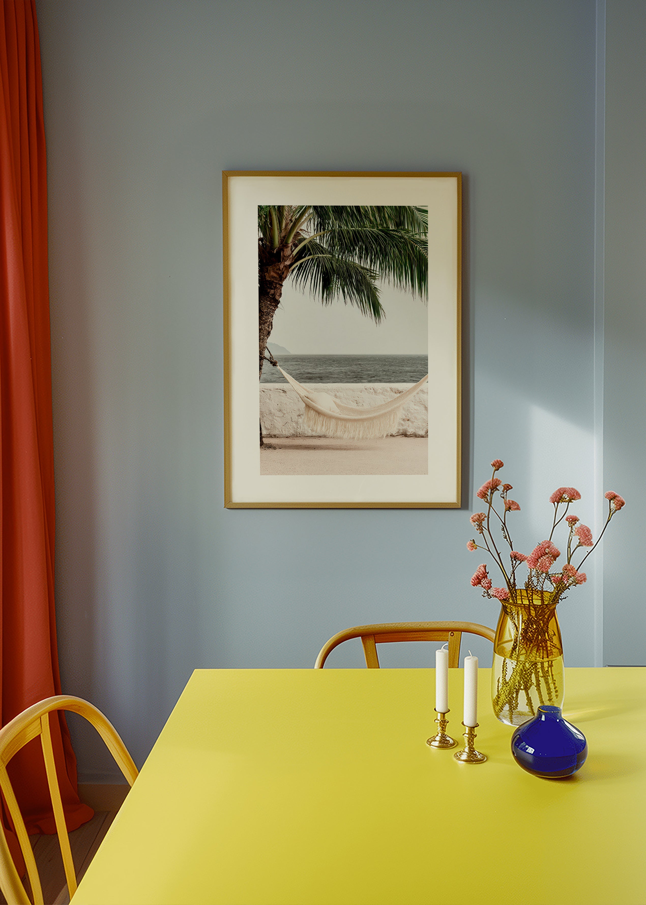 Art de paysage: hamac junto a una palmera