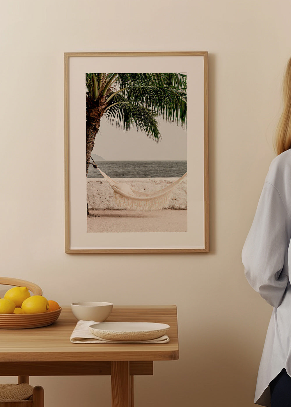 Art de paysage: hamac junto a una palmera