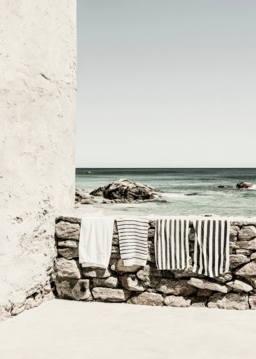 Seaside Towels - Unframed art print
