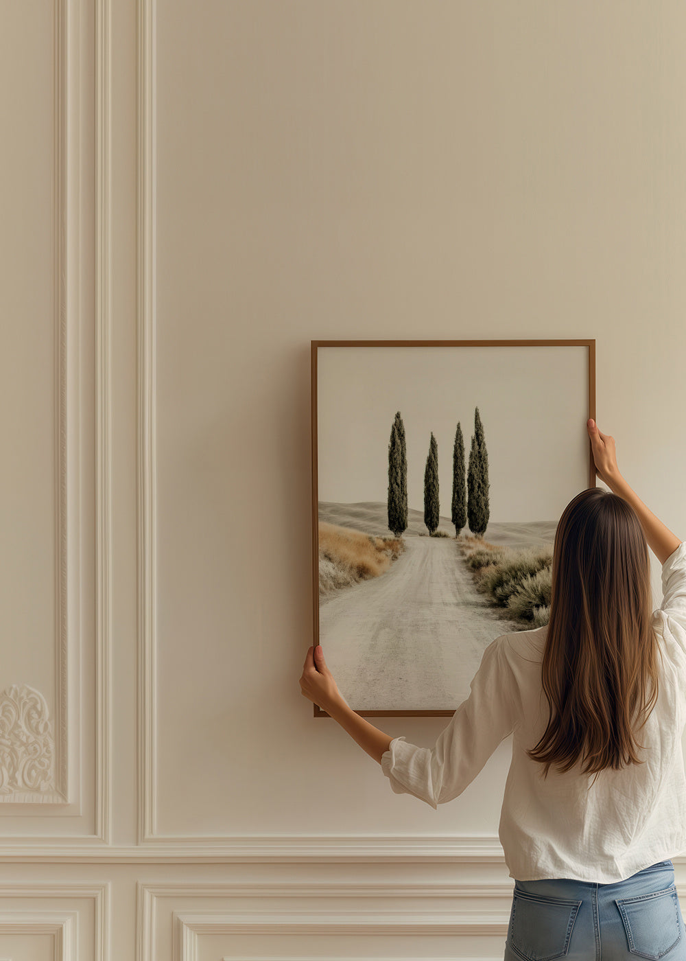 Cypress Road - Framed poster in an interior