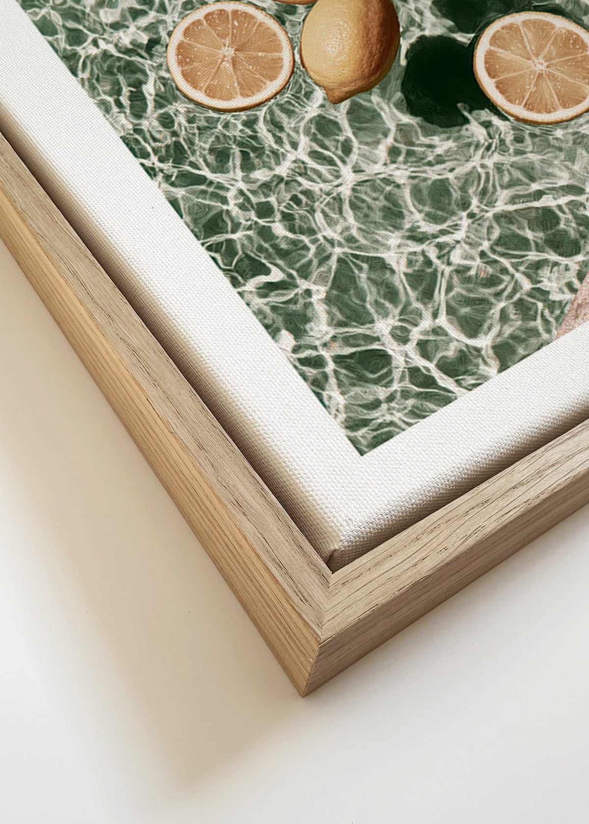 Art de cuisine Citrons sur eau de piscine
