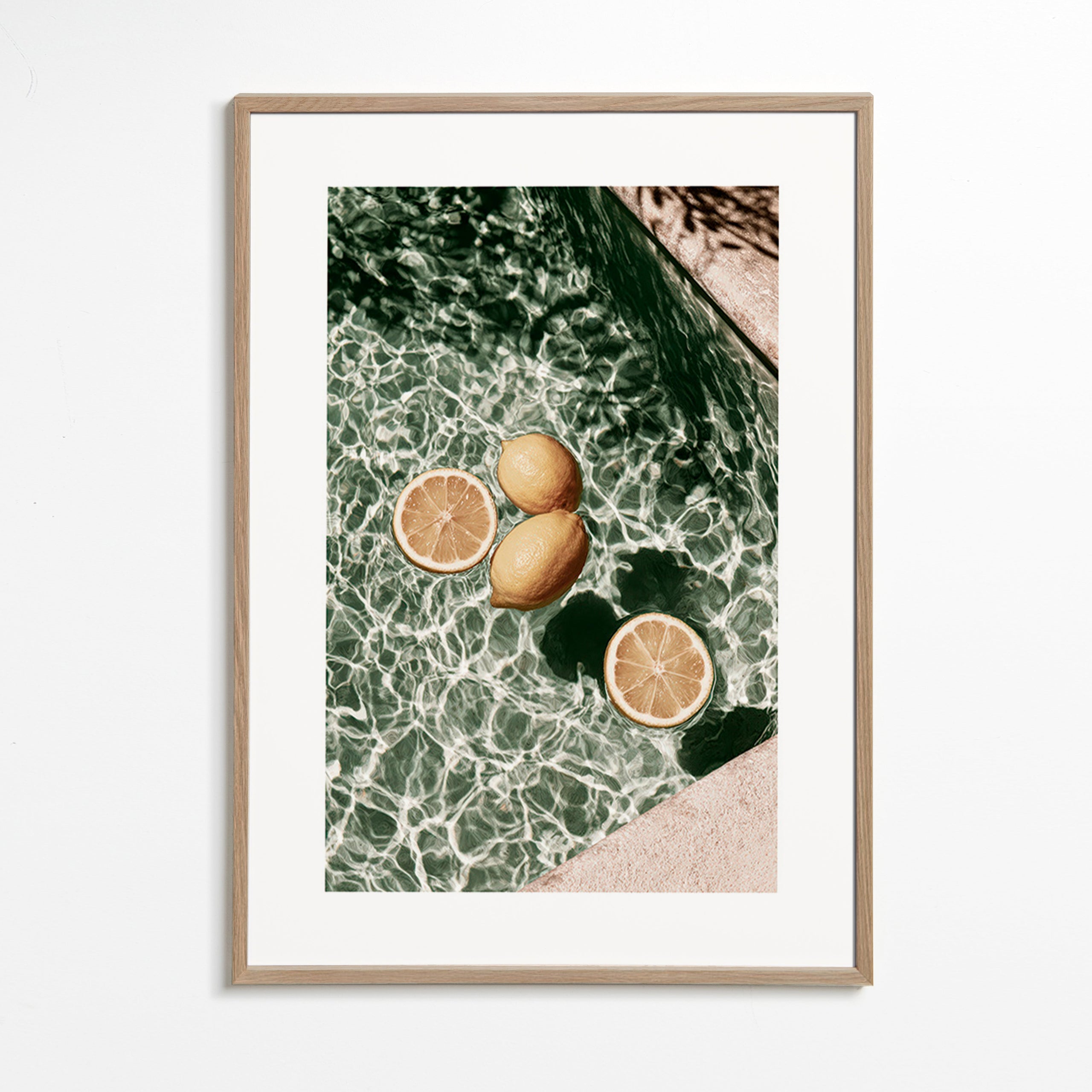 Art de cuisine Citrons sur eau de piscine