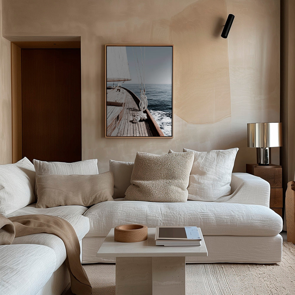 Art de paysage : proue de voilier